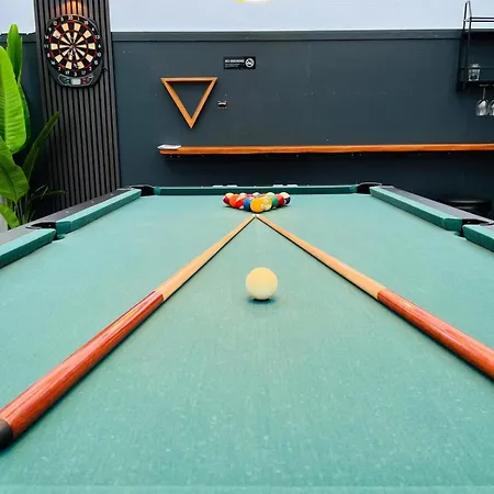 Overnight No5 - Bungalow, Billard, Dart, Kamin Feriehus *